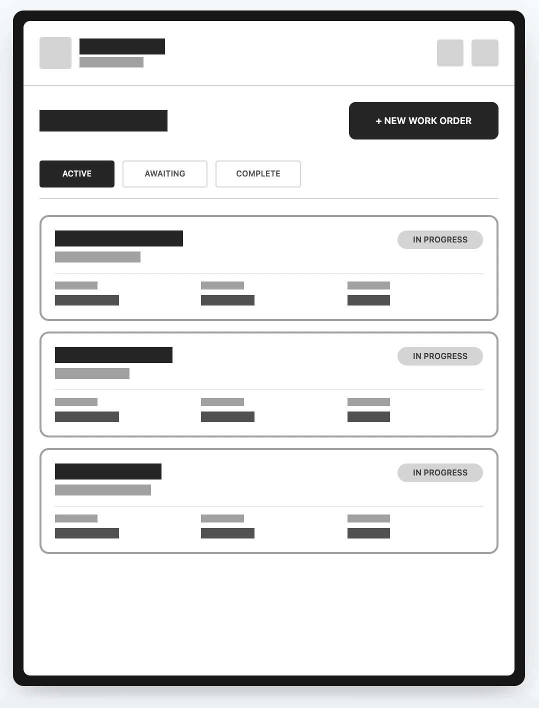 Wireframe — Screen 01