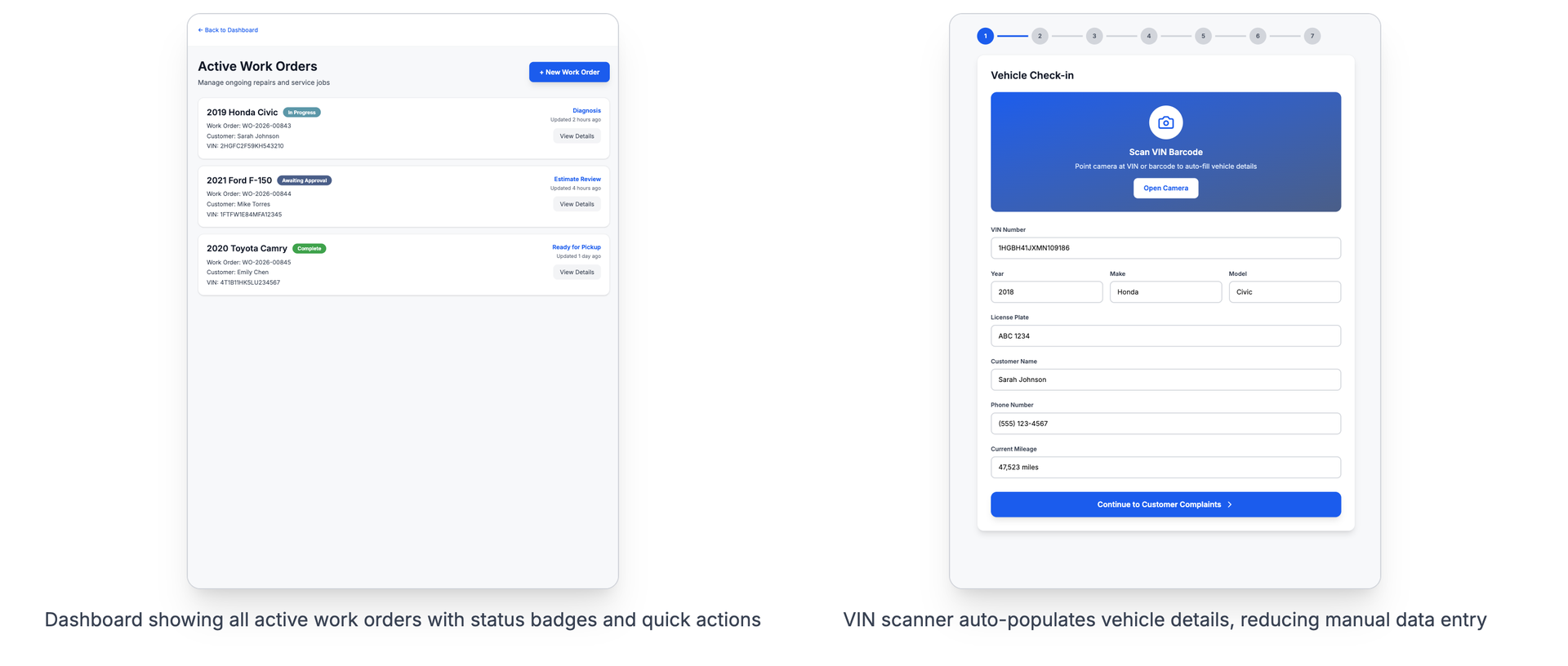 Work Order Dashboard