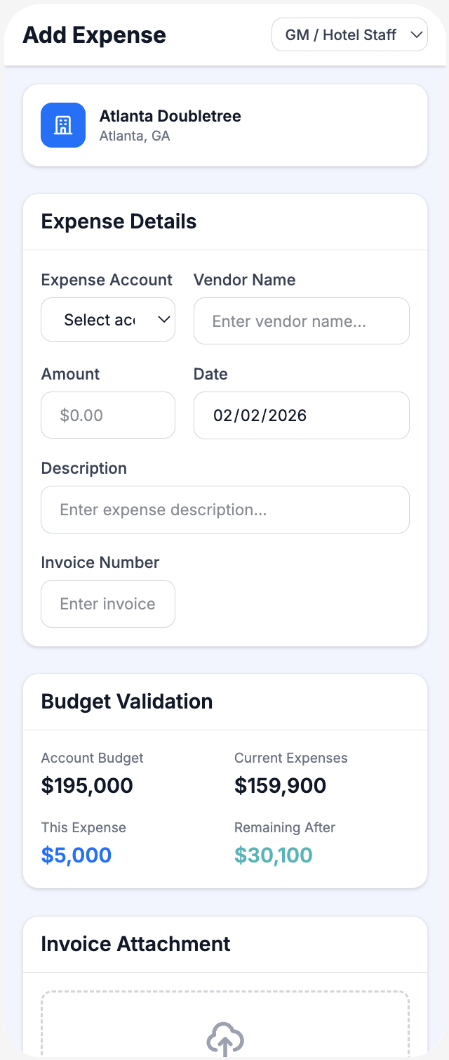 Add Expense — Mobile