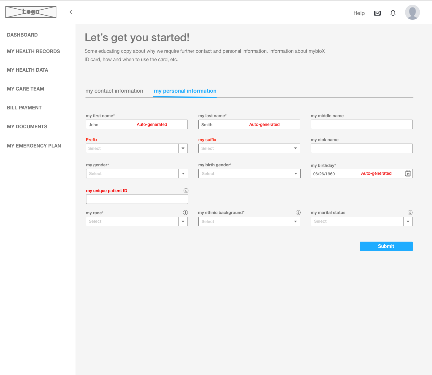 Dashboard — Welcome