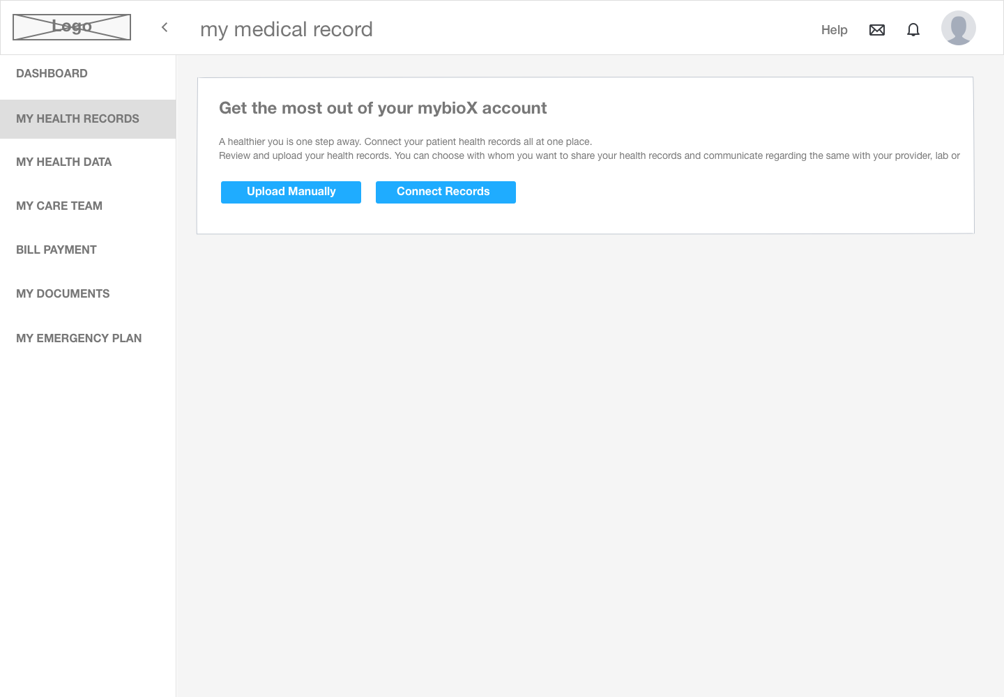 My Medical Records — Landing